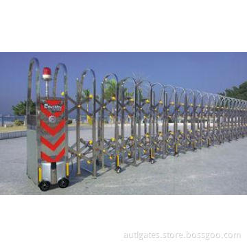 Trackless SS Automatic Expandable Gate , Stainless Steel El